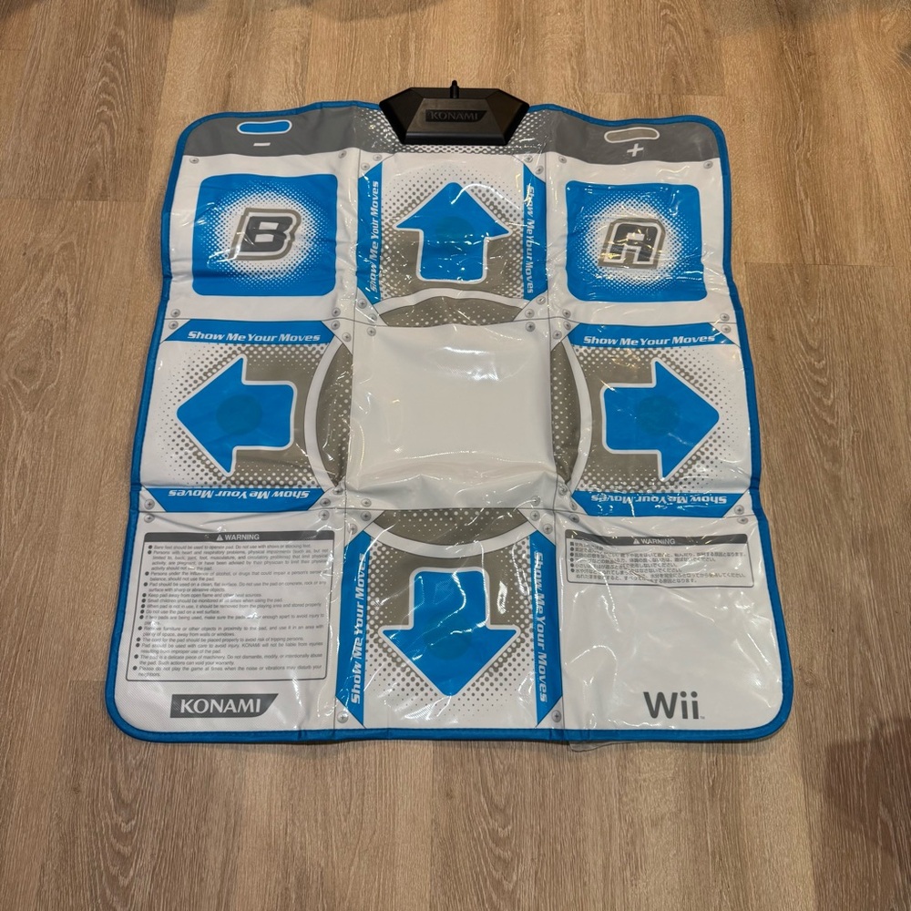 Blue and White Dance Mat for Wii